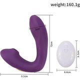 Sucking Tongue Vibrator 10 Speed/mode Purple - Suction Vibrators - Save 20%