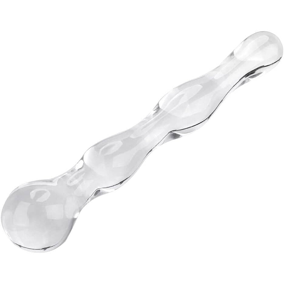 6.9 Inch Clear Double Ended Glass Dildo