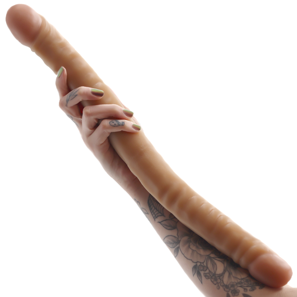 Masywna zabawka seksu z dildo z dwustronnego dildo - 18 cali