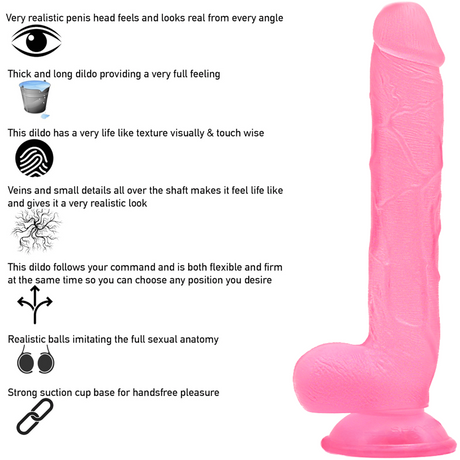 The Hung Monster Dildo – 11 Inch Pink - Dildos - Save 25% - Huge Thick Sex Toy