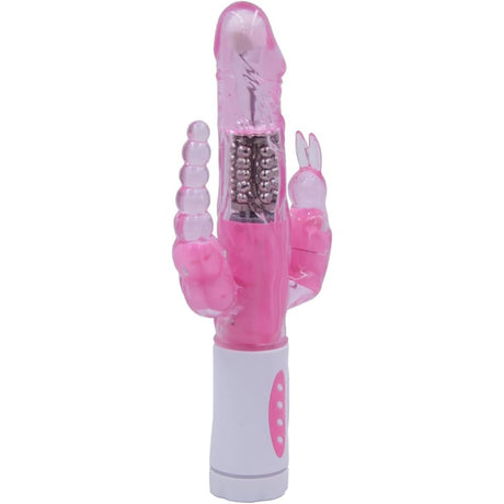 Rotating Vibrator Dildo Sex Toy for Women Double Penetration Vibrating Rabbit - Vibrators - Save 25%
