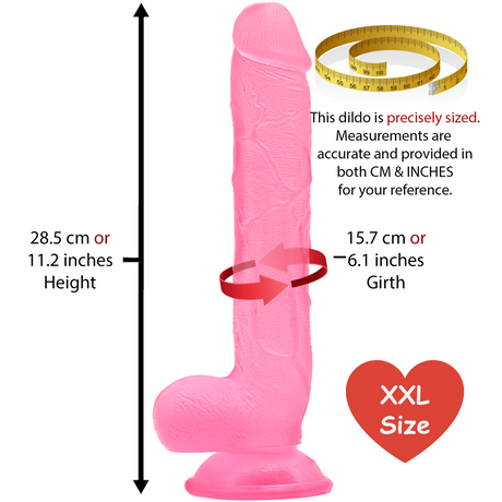 The Hung Monster Dildo – 11 Inch Pink - Dildos - Save 25% - Huge Thick Sex Toy