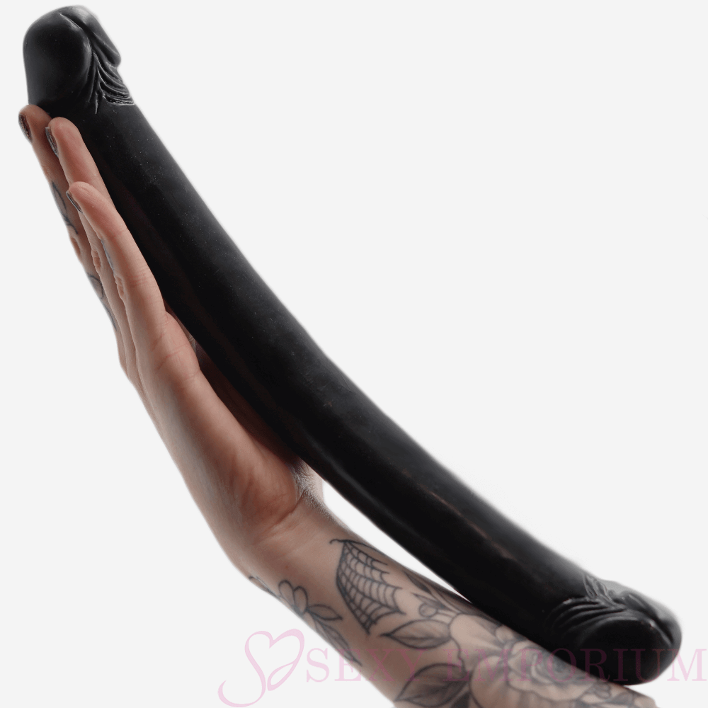 13-Zoll-Doppeldildo Schwarz