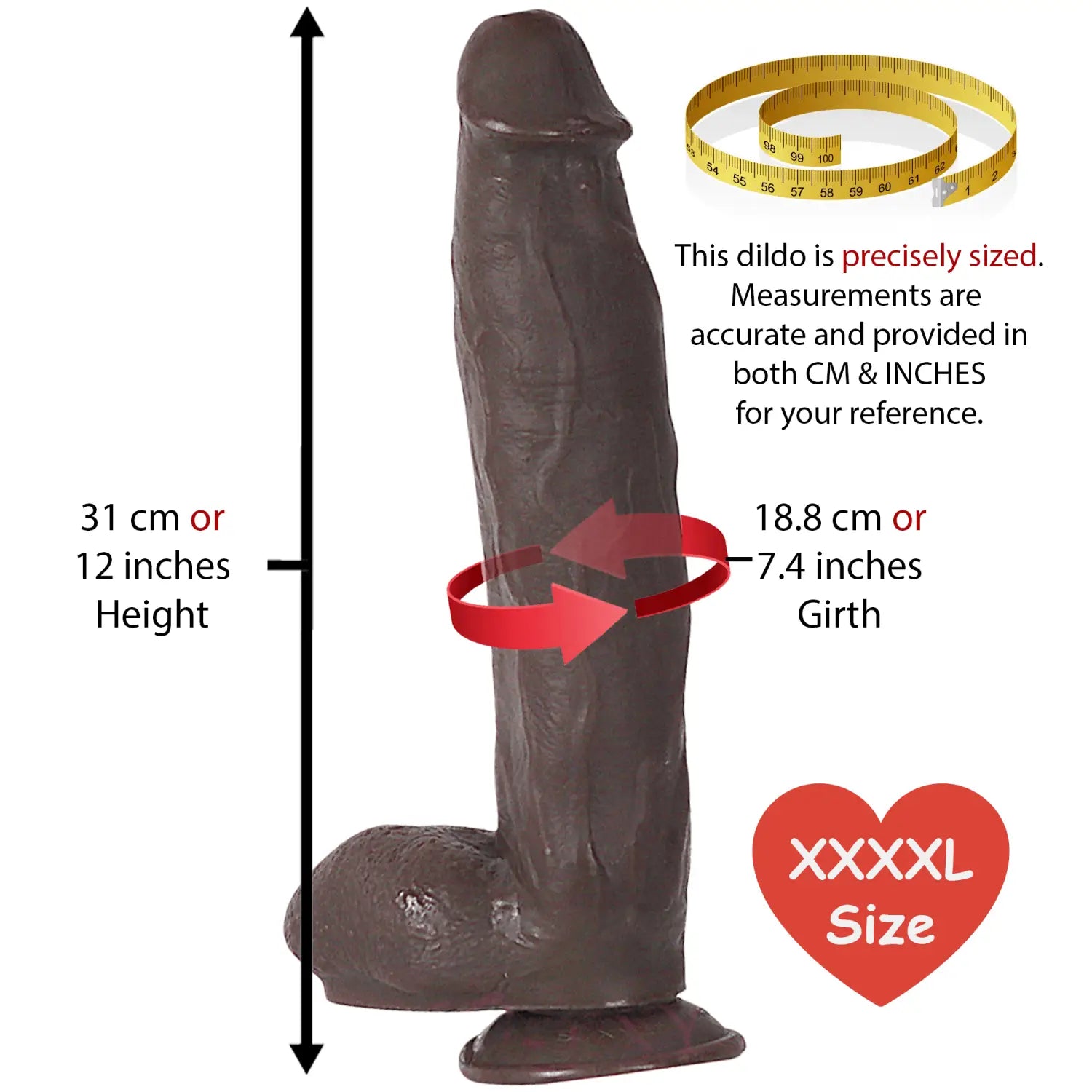 Long Texas Bbq 12 Inch Large Dildo Brown