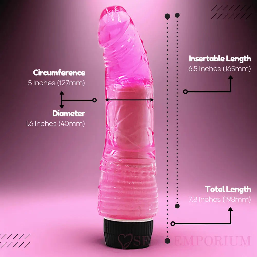 6.5 Inch Multi-speed Vibrator Pink - Save 25% - Multi-speed - Fast Shipping - United Kingdom Stoke-on-trent