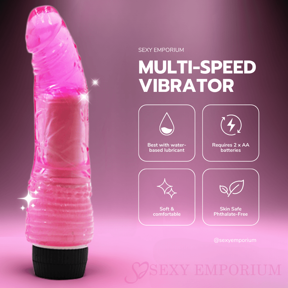 6.5 Inch Multi-speed Vibrator Pink - Save 25% - Sex Toys for Women