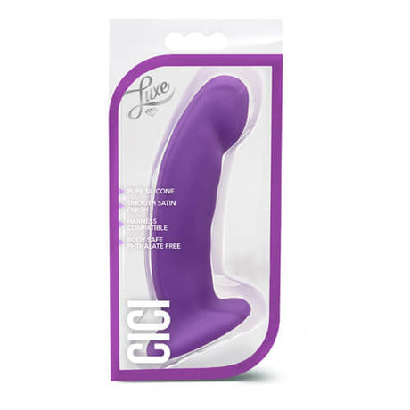 6,5 tommers silikon G-spot eller p-spot dildo med sugebase