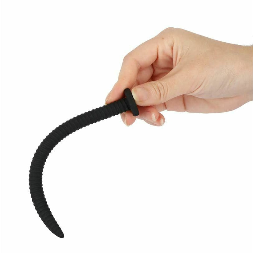 6 Inch Black Silicone Novelty Urethral Penis Plug - Sexy Emporium