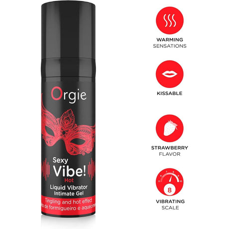 Orgie Sexy Vibe! Hot Liquid Vibrator 15ml - Save 10% - Sale