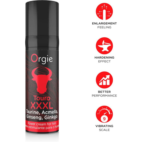 Orgie Touro Xxxl Taurine Power Cream 15ml - Save 15% - Sale