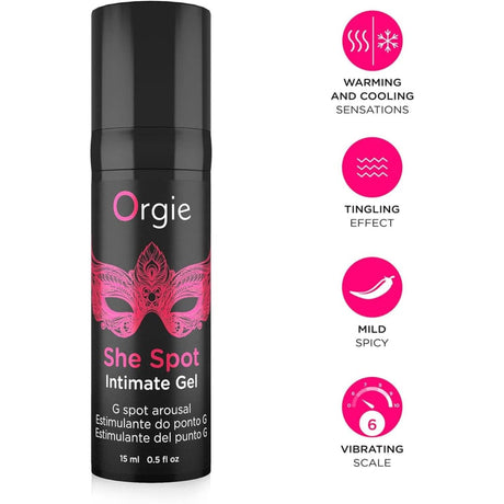 Orgie she Spot Gel Intimate Women’s Arousal 15ml - Save 30% - Sale