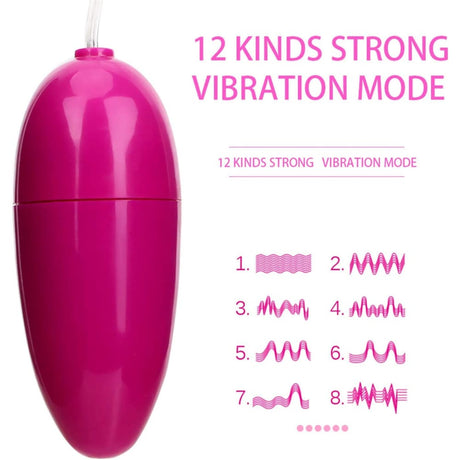 12 Speed/mode Vibrating Remote Control Egg Vibrator Dildo Sex Toy for Women - Save 45%