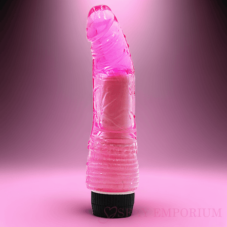 6,5 tommers flerhastighetsvibrator rosa