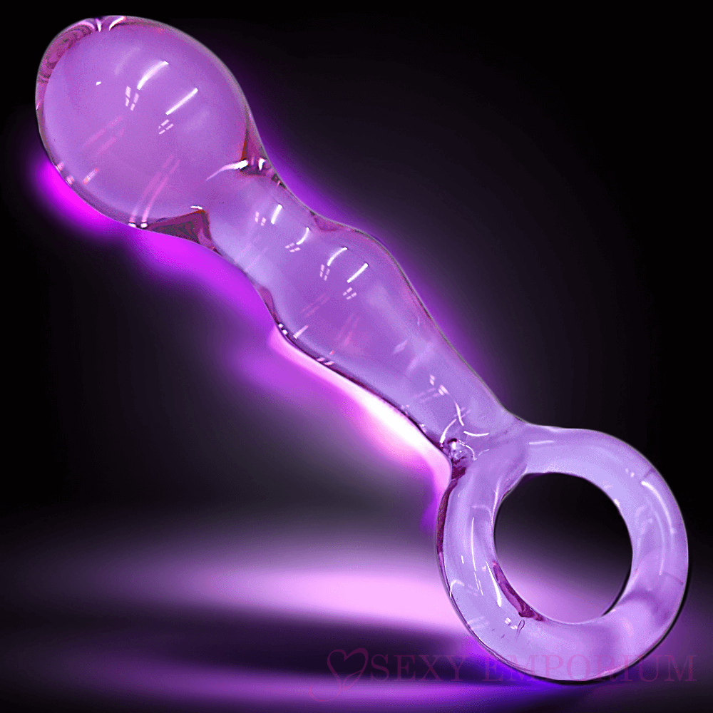 5.9英寸紫色激情肛门假阳具