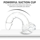 7.2 Inch Dildo Sex Toy Suction Cup Realistic for Women Men Couples - Save 10% - Dildos United Kingdom Stoke-on-trent