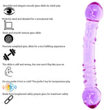 7.4 Inch Purple Passion Double Ended Glass Dildo - Sex Toy - Save 20% - Fast - United Kingdom Stoke-on-trent