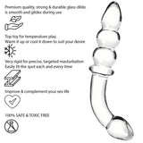 7.5 Inch Curved Ribbed Glass Dildo - Sex Toy - Save 25% - Fast Shipping - United Kingdom Stoke-on-trent