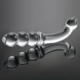 7.5 Inch Curved Ribbed Glass Dildo - Sex Toy - Save 25% - Fast Shipping - United Kingdom Stoke-on-trent