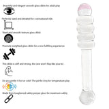 7.8 Inch Pink Tip Double Ended Glass Dildo - Dildos - Save 15% - Fast Shipping - United Kingdom Stoke-on-trent