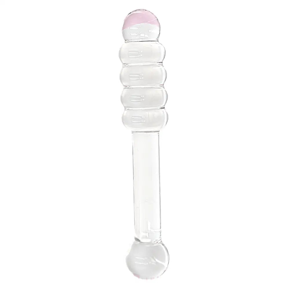 7.8 Inch Pink Tip Double Ended Glass Dildo - Dildos - Save 15% - Fast Shipping - United Kingdom Stoke-on-trent