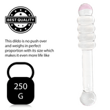 7.8 Inch Pink Tip Double Ended Glass Dildo - Sex Toy - Save 20%