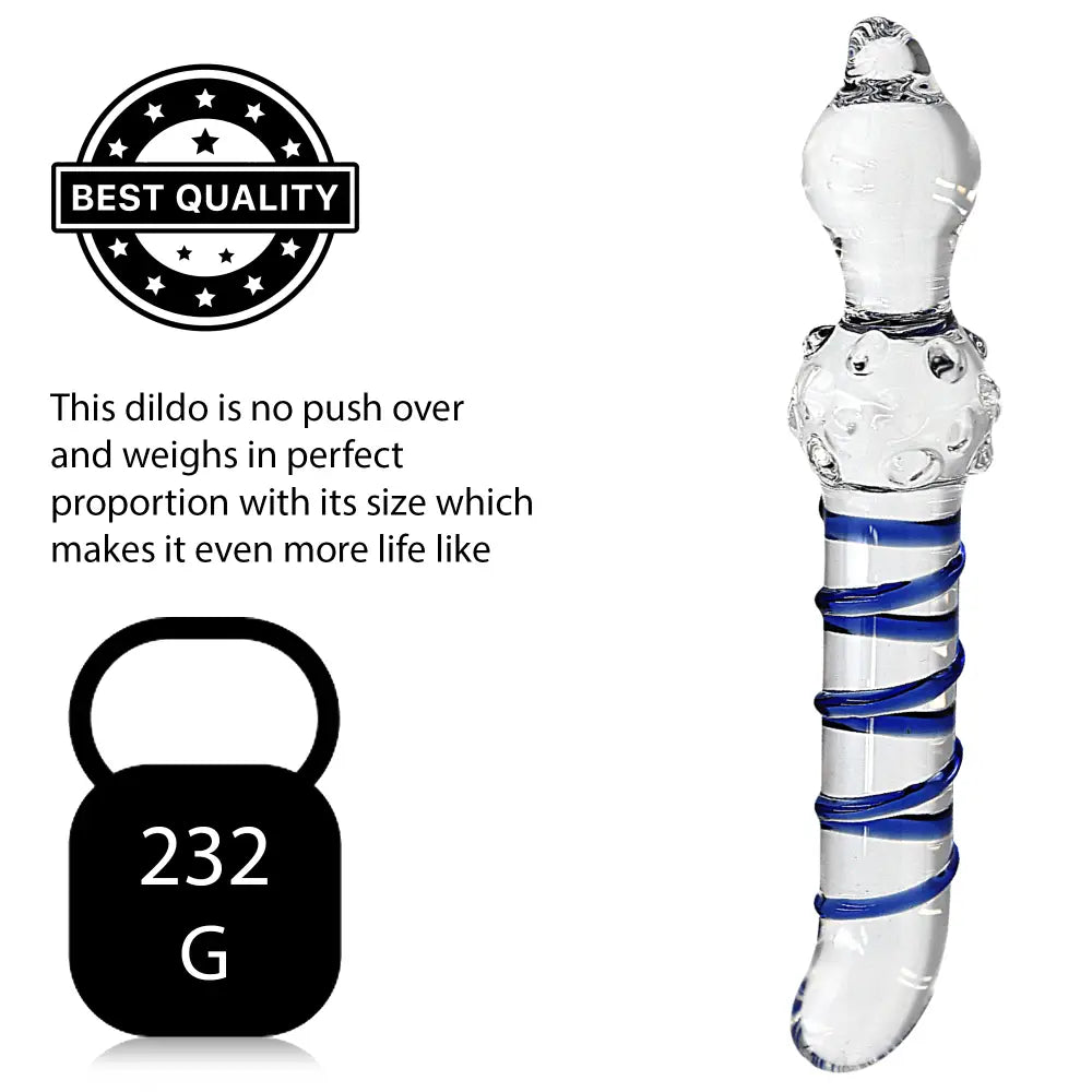 7.9 Inch Blue Swirl Dildo - Dildos - Save 25% - Fast Shipping - United Kingdom Stoke-on-trent
