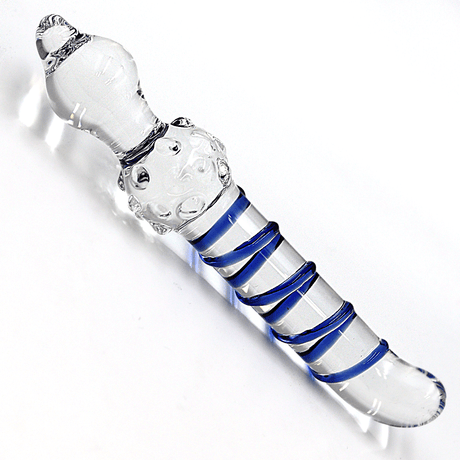 7.9 Inch Blue Swirl Dildo - Sex Toy - Save 20%