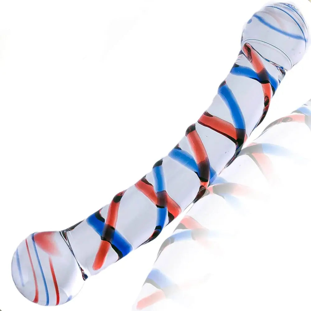 7.9 Inch Double Ended Swirl Glass Dildo - Dildos - Save 20% - Fast Shipping - United Kingdom Stoke-on-trent