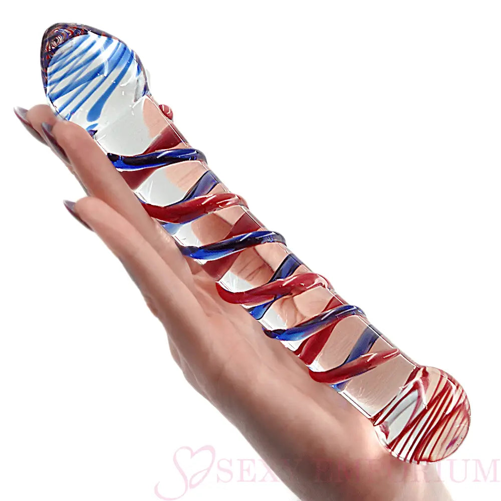 7.9 Inch Double Ended Swirl Glass Dildo - Dildos - Save 20% - Fast Shipping - United Kingdom Stoke-on-trent