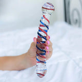 7.9 Inch Double Ended Swirl Glass Dildo - Dildos - Save 20% - Fast Shipping - United Kingdom Stoke-on-trent