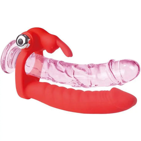 7 Speed/mode Double Penetration Anal Dildo Sex Toy with Cock Ring Silicone Dong - Speed/mode with - United Kingdom Stoke-on-trent