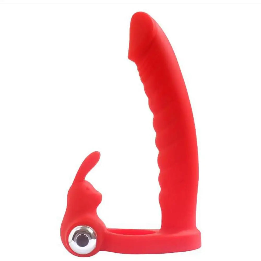 7 Speed/mode Double Penetration Anal Dildo Sex Toy with Cock Ring Silicone Dong - Speed/mode with - United Kingdom Stoke-on-trent