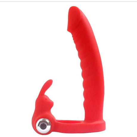 7 Speed/mode Double Penetration Anal Dildo Sex Toy with Cock Ring Silicone Dong - Speed/mode with - United Kingdom Stoke-on-trent