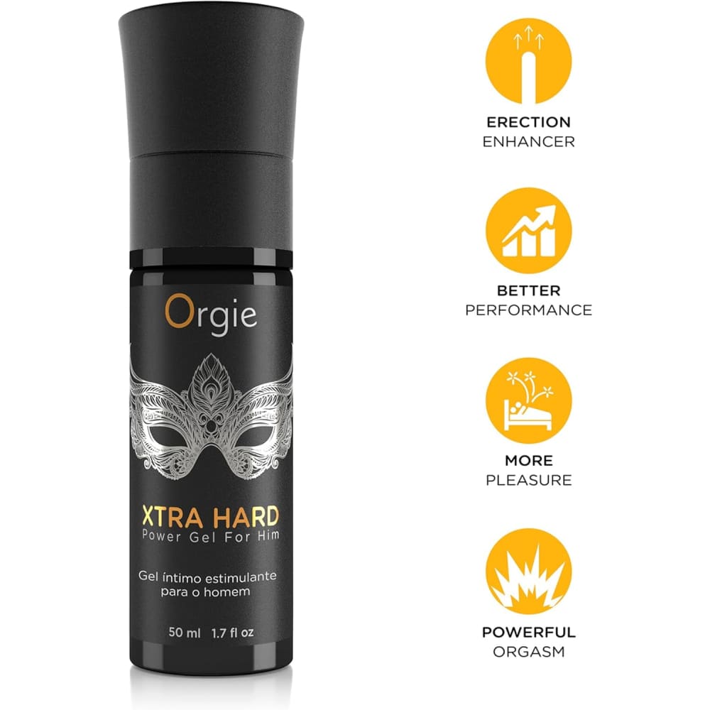 Orgie Xtra Hard Power Gel for Him Increased Arousal & Harder Longer Erection - Save 25% - Sale