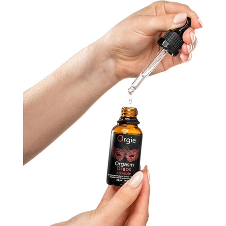 Orgie Orgasm Drops Kissable Intimate Gel Clitoral Arousal Warming for Her 30ml - Save 20% - Sale