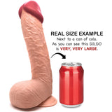 11.6 Inch Suction Cup Dildo Sex Toy Xl Flesh - Save 20%