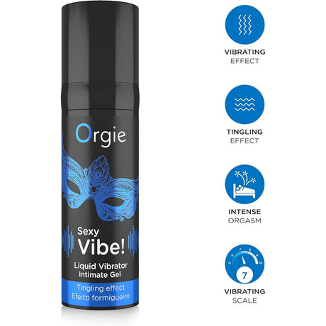 Orgie Sexy Vibe! Liquid Vibrator 15ml - Save 10% - Sale