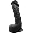 11.6 Inch Suction Cup Dildo Sex Toy Xl Black - Save 20%