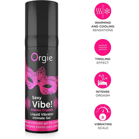 Orgie Sexy Vibe! Intense Orgasm Liquid Vibrator 15ml - Save 15% - Sale
