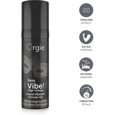 Orgie Sexy Vibe! High Voltage Liquid Vibrator 15ml - Save 15% - Sale