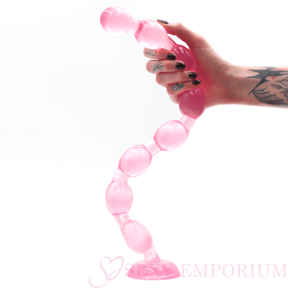 19 Inch Giant Anal Beads Pink