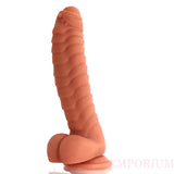 8.5 Inch Ribbed Dildo White - Dildos - Save 15% - Fast Shipping - United Kingdom Stoke-on-trent