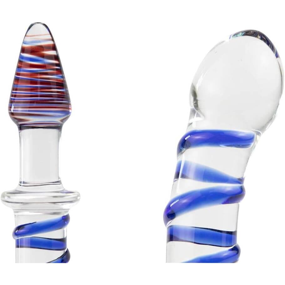 8.6 Inch Double Ended Glass Dildo - Sex Toy - Save 25%