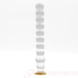 8 Inch Bubble Ribbed Glass Dildo - Dildos - Save 25% - Fast Shipping - United Kingdom Stoke-on-trent
