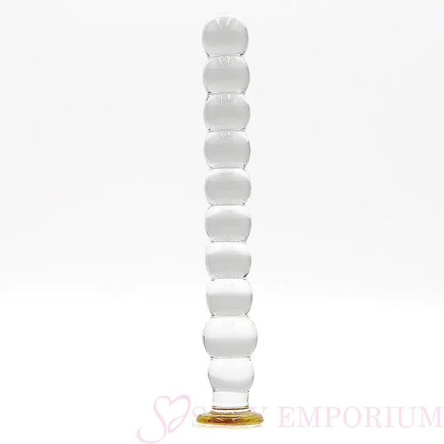 8 Inch Bubble Ribbed Glass Dildo - Dildos - Save 25% - Fast Shipping - United Kingdom Stoke-on-trent
