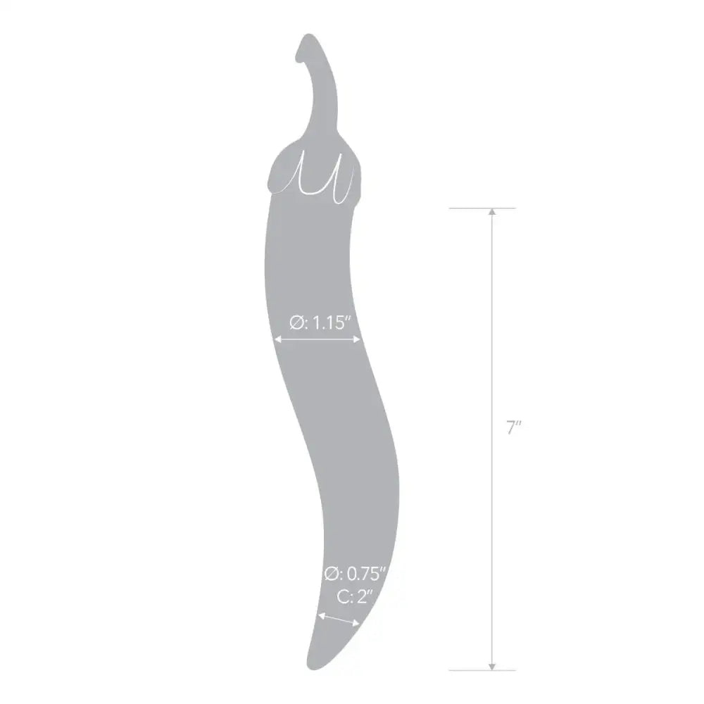 8 Inch Chili Pepper Glass Dildo - Save 25% - Fast Shipping - United Kingdom Stoke-on-trent