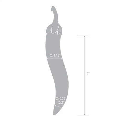 8 Inch Chili Pepper Glass Dildo - Save 25% - Fast Shipping - United Kingdom Stoke-on-trent