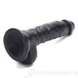 8 Inch Ultra Ribbed Dildo Black - Save 30% - Fast Shipping - United Kingdom Stoke-on-trent