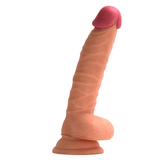 8 Inch Ultra Ribbed Dildo Flesh - Save 25% - Fast Shipping | Sexy Emporium