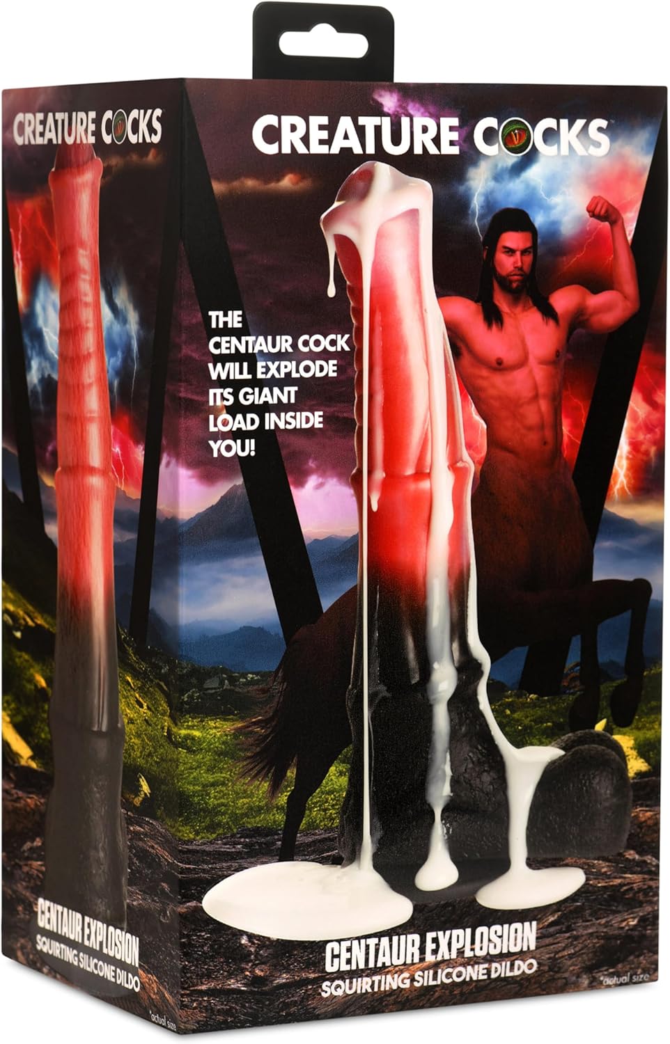 Creature Cocks Centaur Explosion Squirting Silicone Dildo